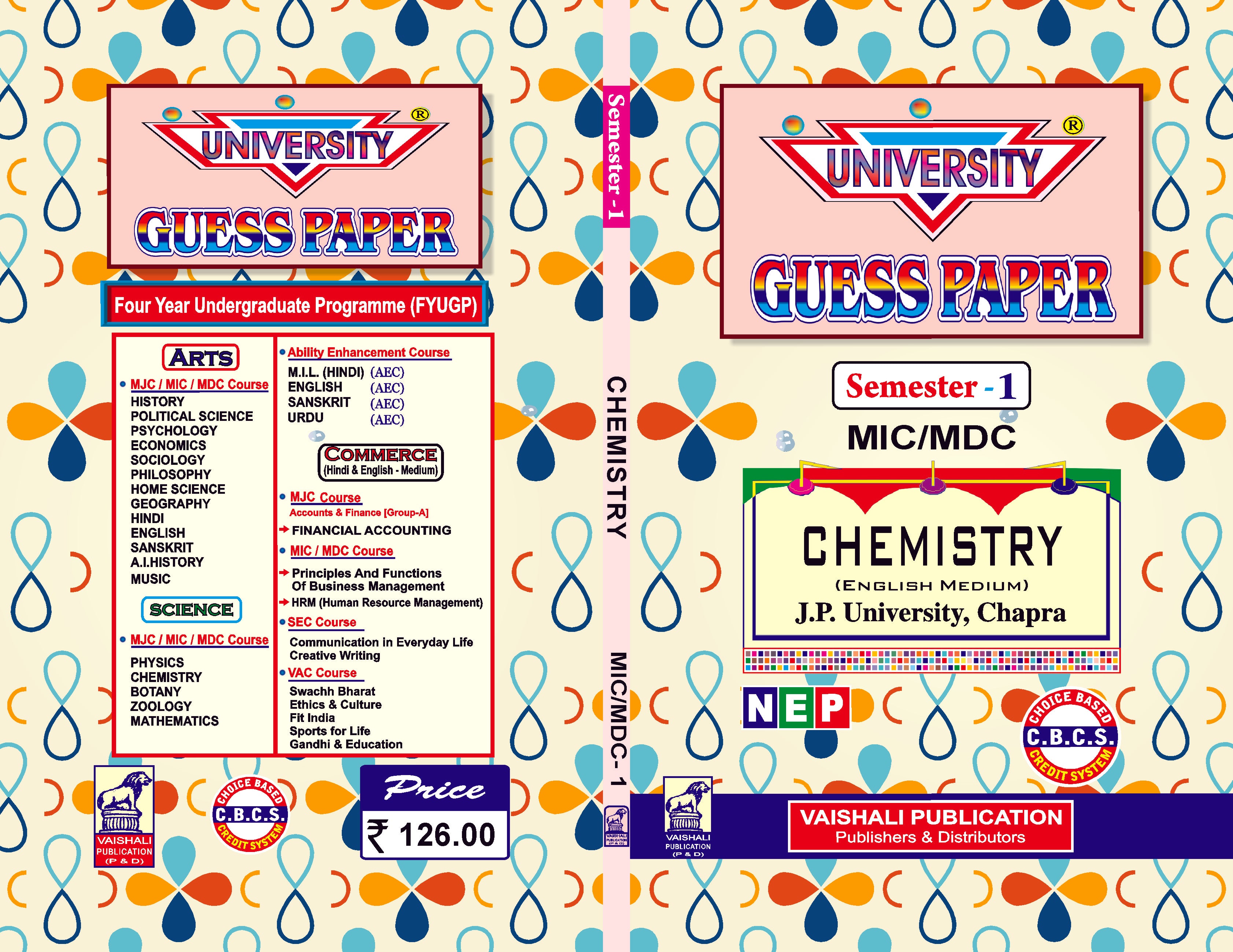 Chemistry-MIC/MDC (English)